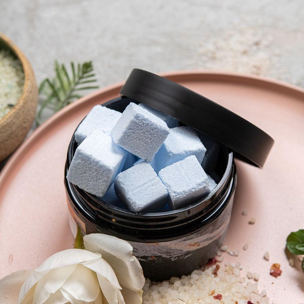 קוביות אמבט עשירות במלחים ובשמני גרניום לבנדר ורדים - שיאננדה