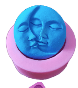 תבנית סיליקון להכנת סבון ירח ושמש - שיאננדה