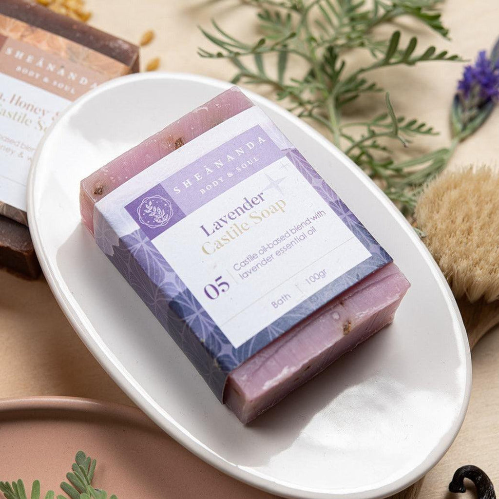 סבון Relaxation מבוסס על שמן זית, חמאת שיאה ושמן אתרי לבנדר. - שיאננדה